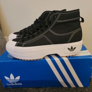 WOMEN'S ADIDAS ORIGINALS NIZZA TREK SNEAKER BOOTS Size 8.5